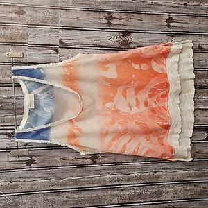 Zara Abstract Sleeveless Top